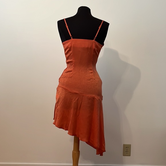 NWT Nasty Gal Asymmetrical Slip Dress - Picture 2 of 5